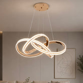 Pendul LED 50cm 157W Stace 3 Tipuri de Lumini Auriu
