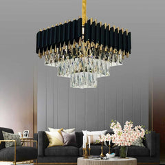 Candelabru Kimberly Diametru 30x30cm Negru + Auriu