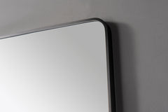 Oglinda LED Premium 80x80cm Rama Neagra Touch 3 Culori Luminoase