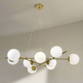 Pendul Jolie Reglabil 9xE27 80cm Auriu