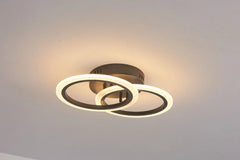 Lustra LED 35W Telecomanda Odele 3 Tipuri de Lumini Negru