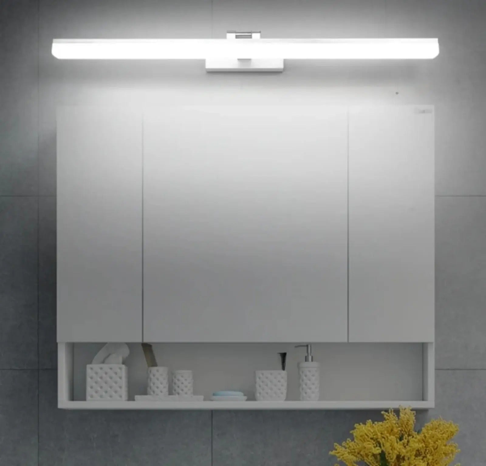 Aplica LED 60cm 32W Urban Reglabila 3 Tipuri de Lumini Argintiu