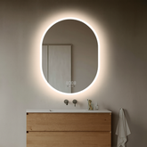 Oglinda LED Smart 70x90cm Senzor Miscare Dezaburire 3 Culori Luminoase Afisaj Ceas & Temperatura – Sticla Premium 5 mm