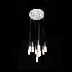 Pendul LED Diametru 40cm 80W cu Telecomanda Trinity 3 Tipuri de Lumini Argintiu