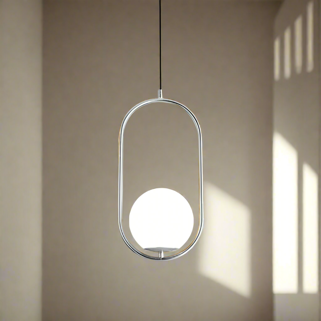 Pendul Jolie Reglabil 1xE27 Argintiu
