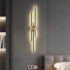 Aplica LED 80cm 37W Urban 3 Tipuri de Lumini Negru