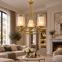 Candelabru Clasic Auriu cu 3 Brate
