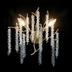 Aplica Cristal Tigres 2xE14 30cm Auriu