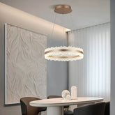Pendul LED Diametru 50cm 144W Trinity Telecomanda 3 Tipuri de Lumini Maro