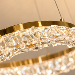 Pendul LED 50cm 70W Stace 3 Tipuri de Lumini Auriu