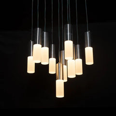 Pendul LED Diametru 40cm 80W cu Telecomanda Trinity 3 Tipuri de Lumini Argintiu