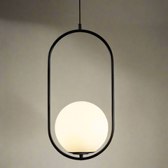 Pendul Jolie Reglabil 1xE27 Negru