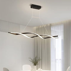 Pendul LED 80cm 60W cu Telecomanda Trinity 3 Tipuri de Lumini Negru