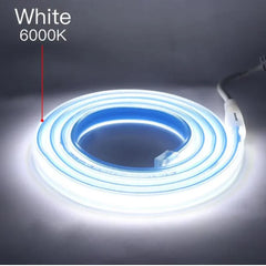 Banda LED COB 220V IP65 Lumina Rece 8W/m 100m/rola Alimentator Inclus