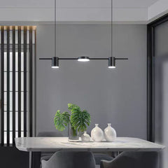 Pendul LED 70cm 30W cu Telecomanda Urban 3 Tipuri de Lumini Negru