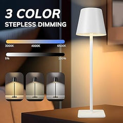 Veioza Touch LED Sinth 3 Tipuri de Lumini 38cm 10W Alb