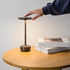 Veioza Touch LED Sinth 3 Tipuri de Lumini 28cm 10W Negru