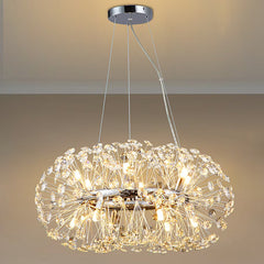 Candelabru Comet Oval Diametru 40cm Argintiu