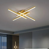 Lustra LED cu Telecomanda Zang 3 Tipuri de Lumini 66W Auriu