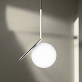 Pendul Jolie Reglabil 1xE27 Argintiu
