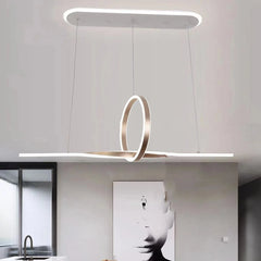 Pendul LED 80cm 100W cu Telecomanda Trinity 3 Tipuri de Lumini Gri