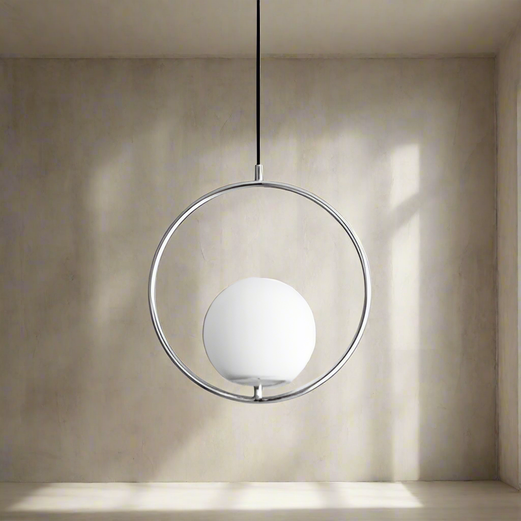 Pendul Jolie Reglabil 1xE27 Argintiu