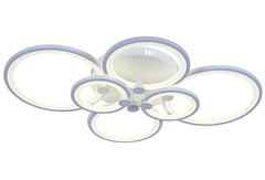 Lustra LED cu Telecomanda Odele 3 Tipuri de Lumini 188W Alb