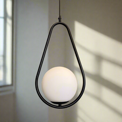 Pendul Jolie Reglabil 1xE27 Negru