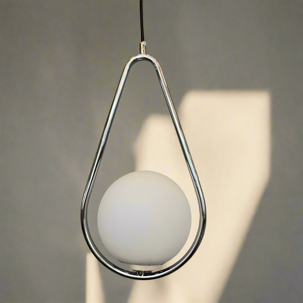 Pendul Jolie Reglabil 1xE27 Argintiu