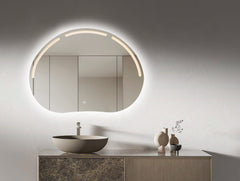 Oglinda LED Premium 80x60cm Touch 3 Culori Luminoase