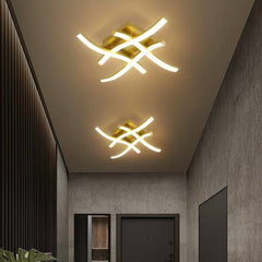 Lustra LED 28W Urban 3 Tipuri de Lumini Auriu