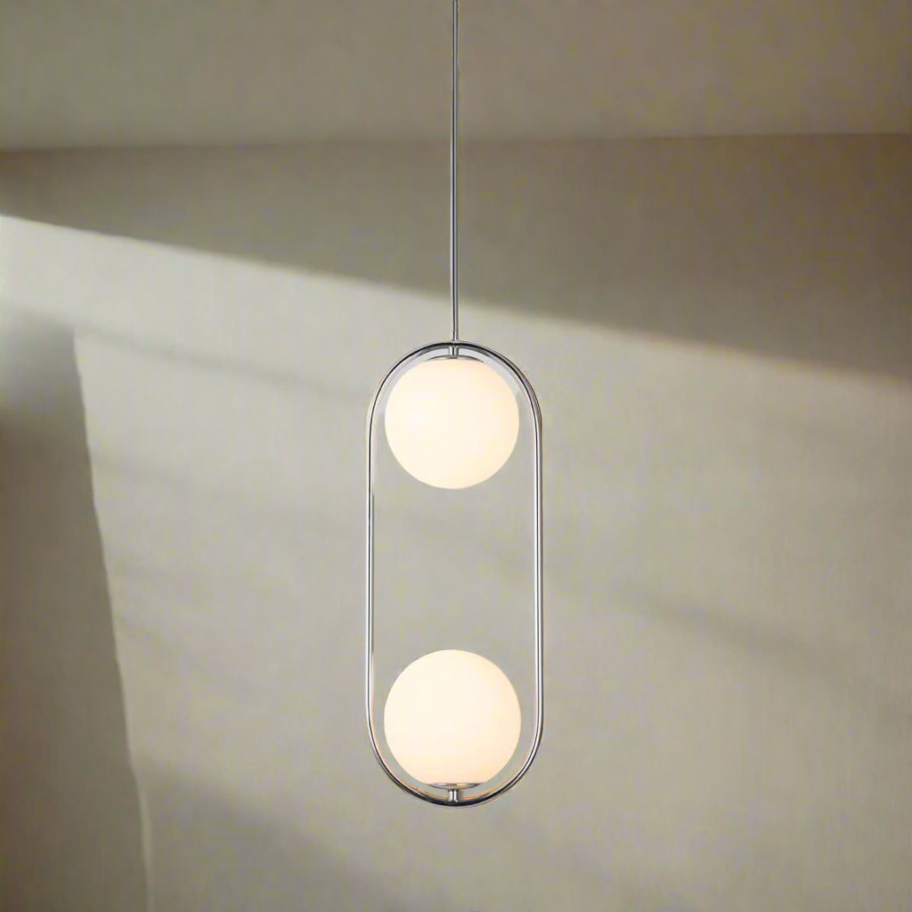 Pendul Jolie Reglabil 2xE14 Argintiu