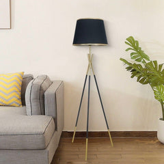 Lampadar Viena 1xE27 155cm Auriu+Negru