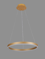 Pendul LED Diametru 40cm 50W cu Telecomanda Raven 3 Tipuri de Lumini Auriu