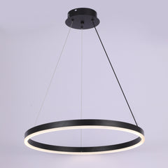 Pendul LED Diametru 40cm 50W cu Telecomanda Raven 3 Tipuri de Lumini Negru