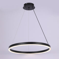 Pendul LED Diametru 40cm 50W cu Telecomanda Raven 3 Tipuri de Lumini Negru