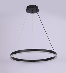 Pendul LED Diametru 40cm 50W cu Telecomanda Raven 3 Tipuri de Lumini Negru