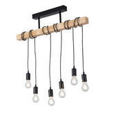 Pendul Rustic Reglabil Eagle 6xE27 80cm