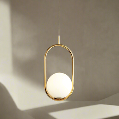 Pendul Jolie Reglabil 1xE14 Auriu