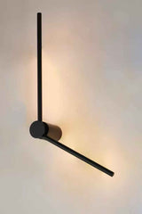Aplica LED Reglabila 60+44cm 12W Urban 3 Tipuri de Lumini Negru