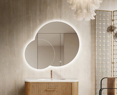 Oglinda LED Premium 120x80cm Touch, 3 Culori Luminoase