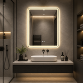 Oglinda LED Verticala 75x90cm Touch, Dezaburire, 3 Culori Luminoase
