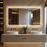 Oglinda LED Premium 150x80cm Touch, Dezaburire, 3 Culori Luminoase