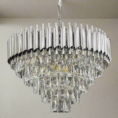 Candelabru Kimberly Diametru 50cm Argintiu