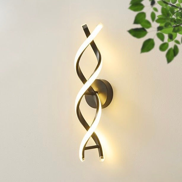 Aplica LED 45cm 30W Spin 3 Tipuri de Lumini Negru