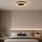 Plafoniera LED Diametru 50cm 72W 3 Tipuri de Lumini Negru