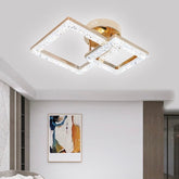 Lustra LED cu Telecomanda Elsabe 3 Tipuri de Lumini 50W Auriu