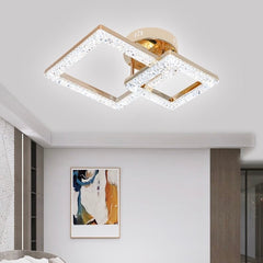 Lustra LED cu Telecomanda Elsabe 3 Tipuri de Lumini 50W Auriu
