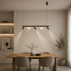 Pendul LED 80cm cu Telecomanda 3 Tipuri de Lumini Negru