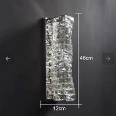 Aplica Crystal LED 46cm 3 Tipuri de Lumini 40W Argintiu